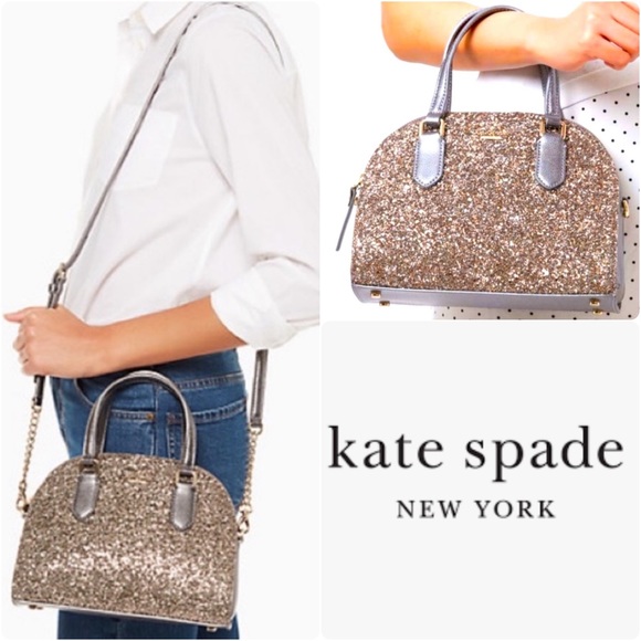 kate spade Bags New Kate Spade All That Glitters Gunmetal Crossbody